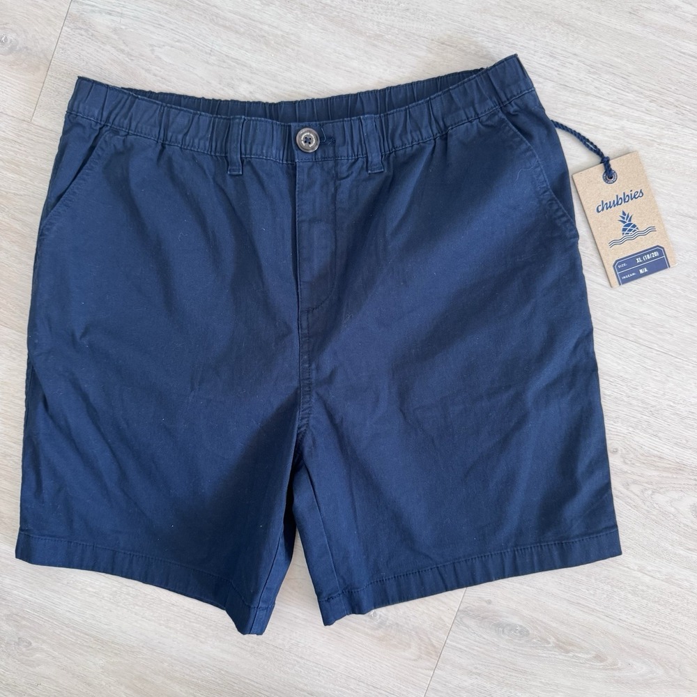 NWT Chubbies The Armadas Navy Blue Youth Originals Shorts Size XL (18/20)